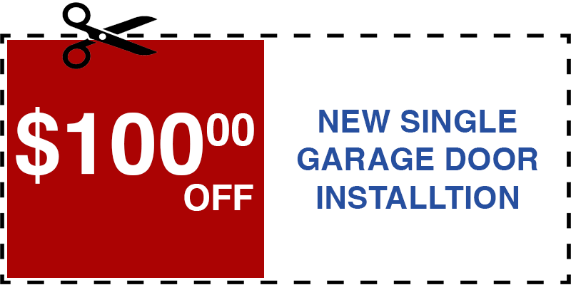 100 off garage door repair Huntington