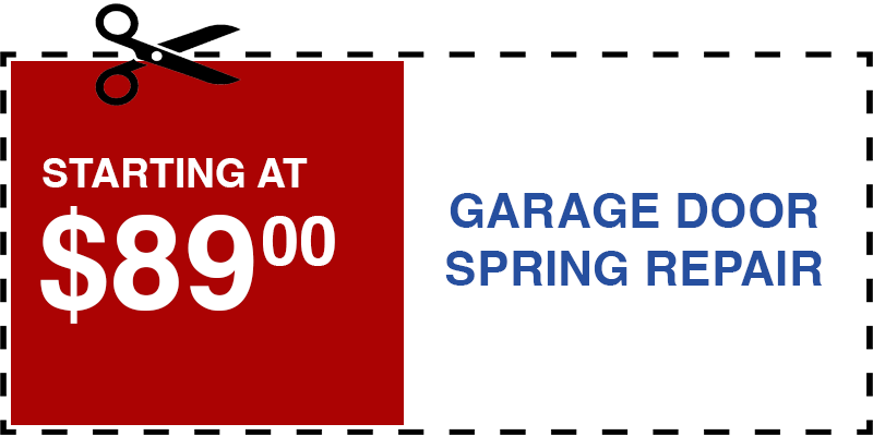 89 garage door SPRING repair Huntington