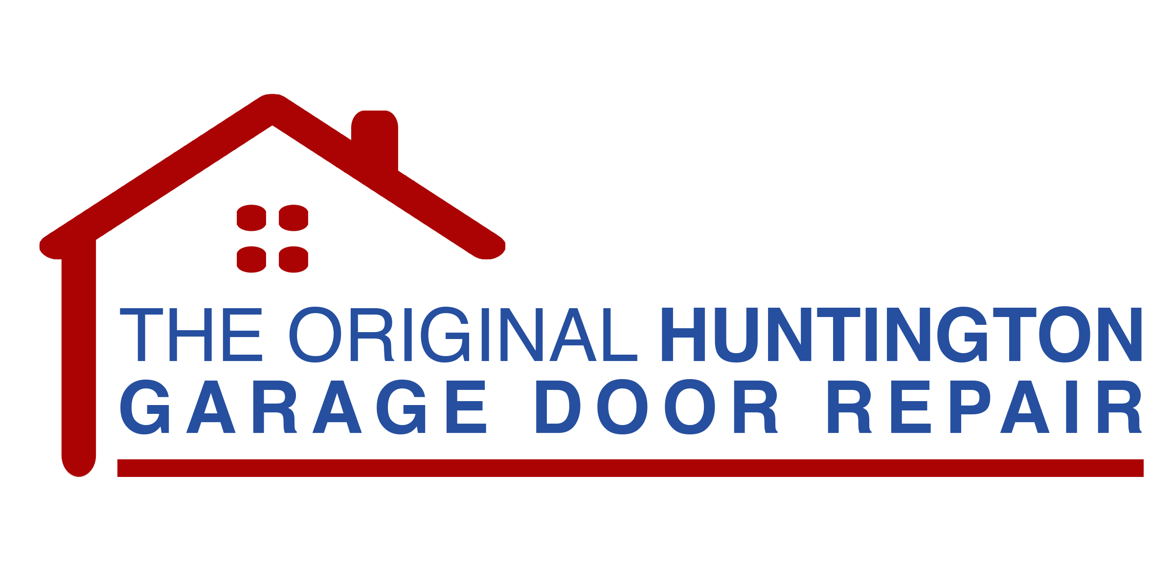 the original garage door repair Huntington logo